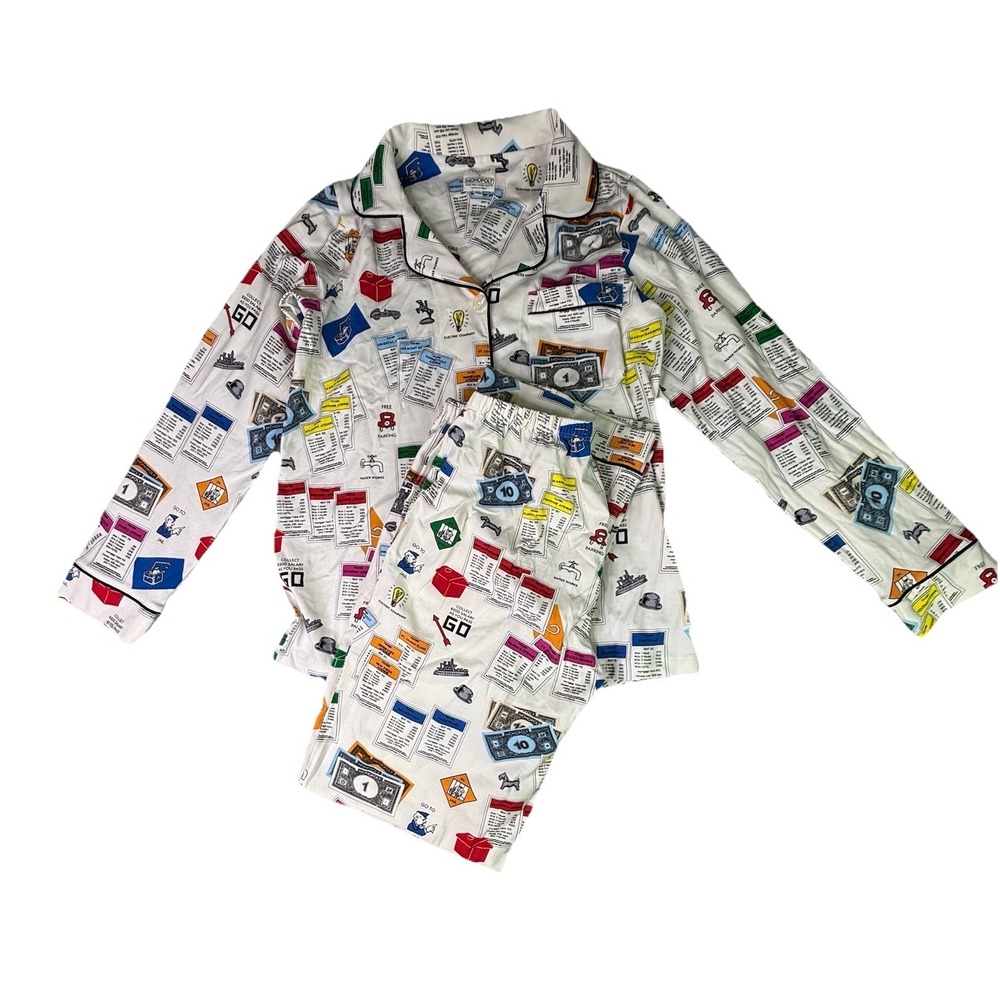 BedHead - Stretch Jersey Pajama Set -‎ Let's Play Monopoly - XS